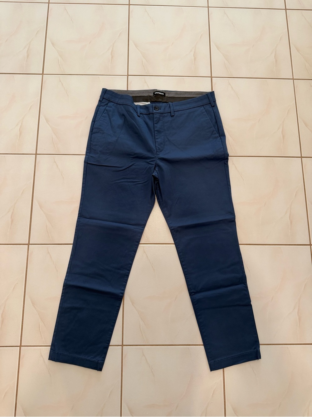 EXPRESS Slim Comfort Waist Hyper Stretch Chino - Blue